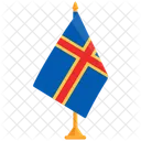 Flag Of Aland  Icon