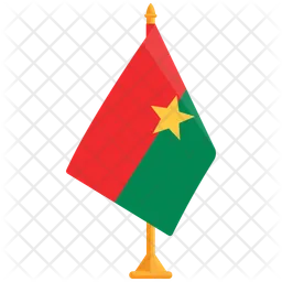 Flag Of Burkina Faso  Icon