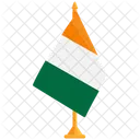 Flag Of Ivory Ivory Flag Of Ivory Coast Icon