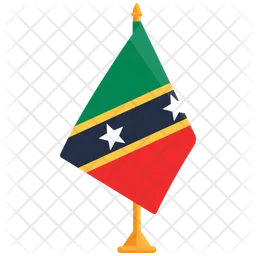 セントクリストファー・ネイビスの国旗  アイコン