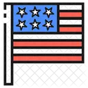 Flag Of The United States United States America Icon