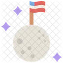 Flag On The Moon  Icon