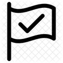 Flag Checkmark Approved Icon