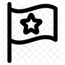Flag Star Symbol Icon