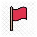 Flagge Winken Erfolg Symbol