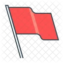 Flagge Stift Zeiger Icon