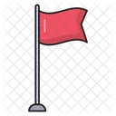 Flagge Markierung Winken Symbol