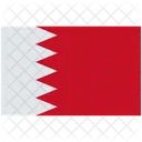 Flagge Flagge Von Bahrain Bahrain Symbol