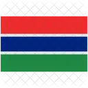 Flagge Flagge Von Gambia Gambia Symbol