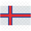 Flagge Der Faroer Inseln Faroer Inseln Nationalflagge Der Faroer Inseln Symbol