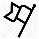 Flagge Erreichen Erfolgreich Sein Symbol