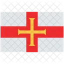 Flagge Von Guernsey Guernsey Flagge Symbol