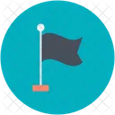 Flagge Ziel Standort Icon