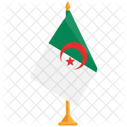 Flagge von Algerien  Symbol