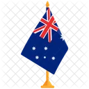 Flagge Von Australien Australische Blaue Flagge Australische Nationalflagge Symbol