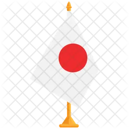 Flagge Japans  Symbol