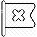 Flagge löschen  Symbol