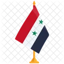 Flagge Syriens Syrien Syrien Flagge Icon