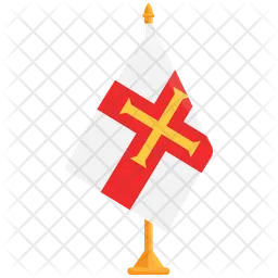 Flagge von Guernsey  Symbol