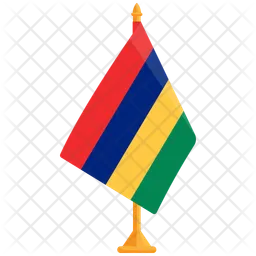 Flagge von Mauritius  Symbol