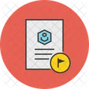 Flagged Important Document Icon