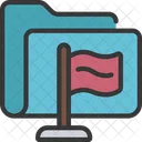 Flagged Folder  Icon