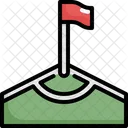 Flagge Ecke Fussball Symbol