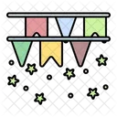 Flags Banner Birthday Icon