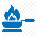 Flambe Gas Stove Food Icon