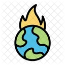 Flame Global Warming Ecology And Environment Icon