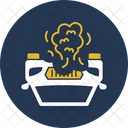 Flame From Engine Accident Car Icon