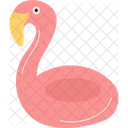 Verano Salvavidas Flamingo Icono