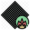 Flameproof Flammable Fabric Icon