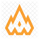 Flames Fire Camping Icon