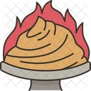 Flaming Fire Roast Icon