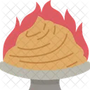 Flaming Fire Roast Icône
