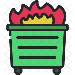 Flaming Dumpster  Icon