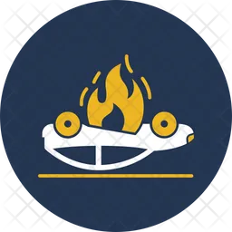 Flaming from car engine  Icon