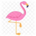 Flat Flamingo Icon
