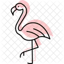 Flamingo Passaro Rosa Ícone