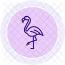 Flamingo Passaro Rosa Ícone
