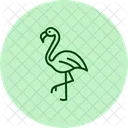 Flamingo Passaro Rosa Ícone
