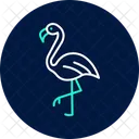 Flamingo Passaro Rosa Ícone