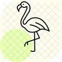 Flamingo Passaro Rosa Ícone