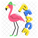 Flamingo Bird  Icon