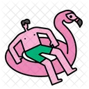 Flamingo-Gummiring  Symbol