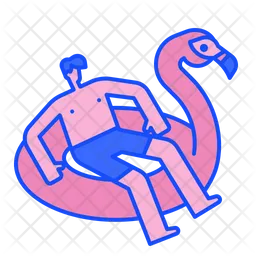 Flamingo-Gummiring  Symbol