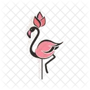 Flamingo Bird Animal Icon