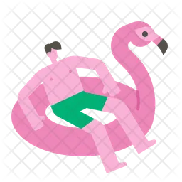 Flamingo Rubber Ring  Icon