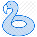 Flamingo swiming balloon  Icon